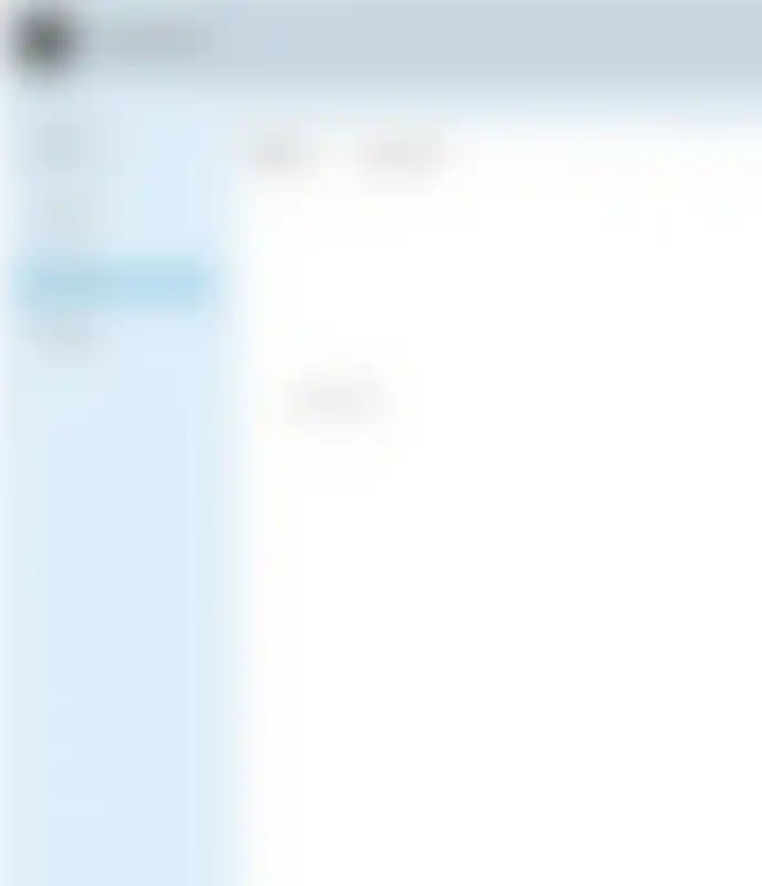 Blurred screenshot of a secure email interface with sidebar and content area layout