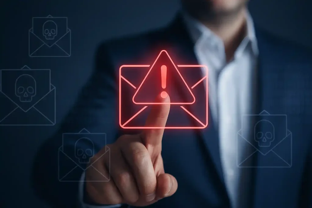 Realistic visualization of evolving email threats bypassing outdated security filters
