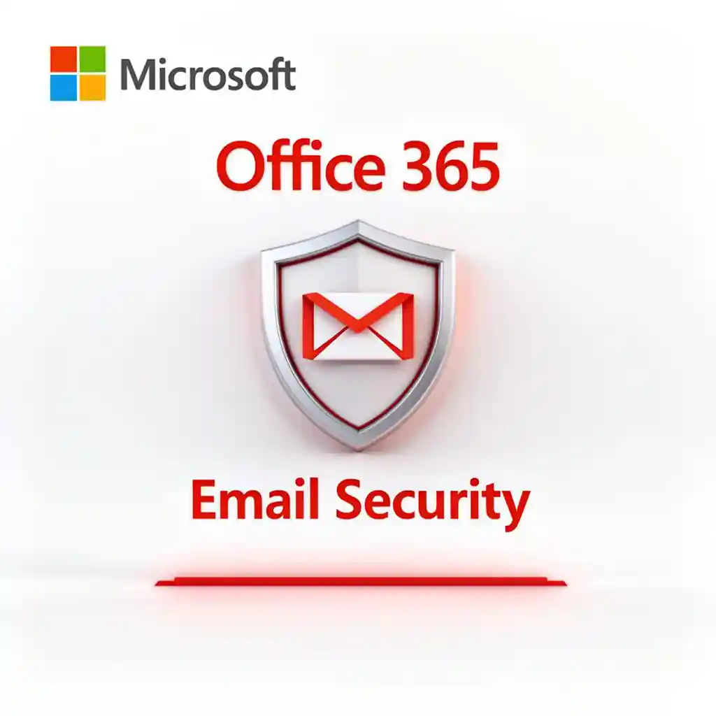 Red shield with envelope icon and spam protection theme, surrounded by digital email symbols, representing junk email blocking and secure communication.